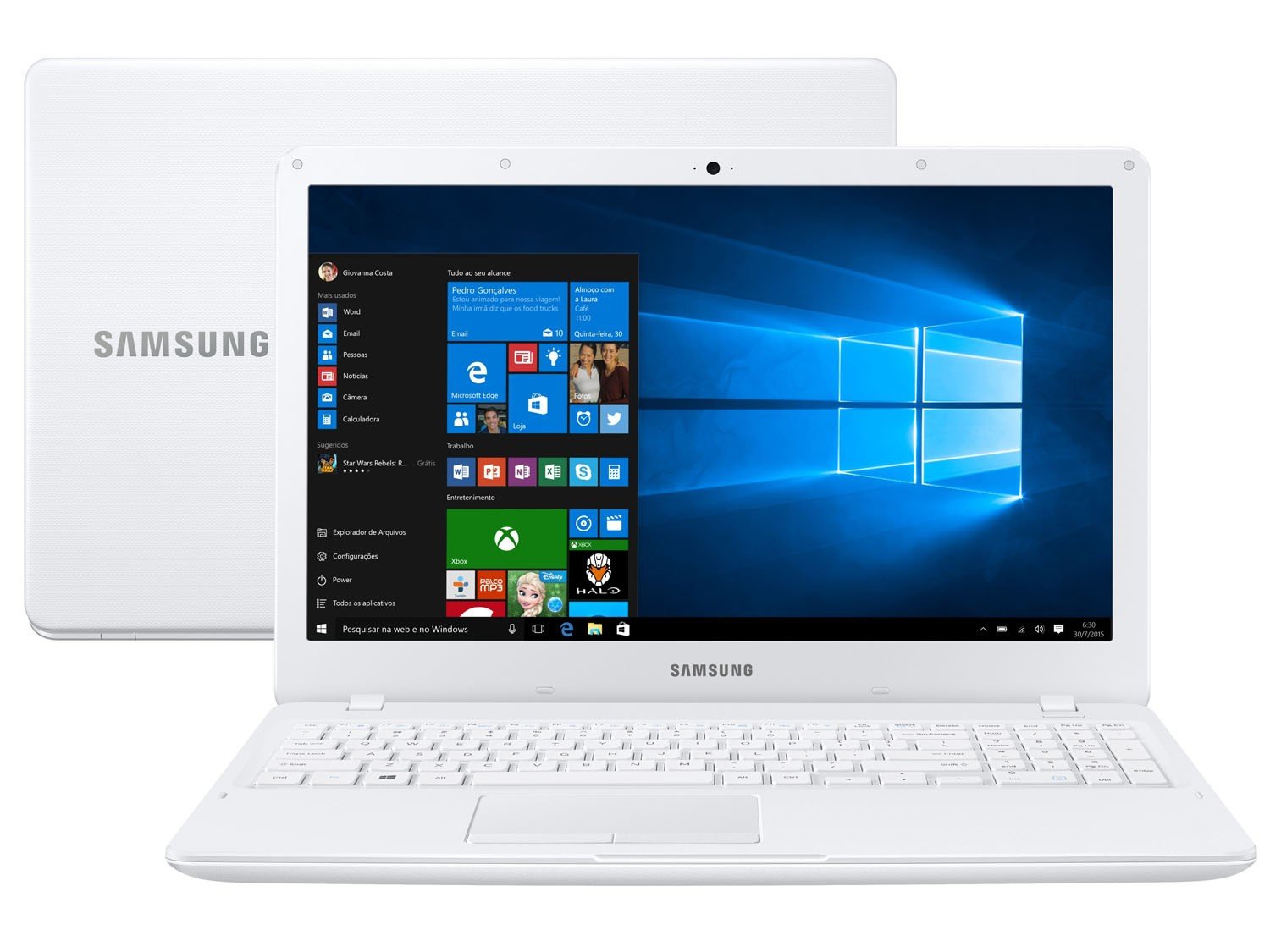 Notebook Samsung Essentials E Intel Dual Core GB GB LED Full HD Windows
