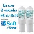 Kit 2 Filtro Refil compatível Purificador Soft by Everest - Plus Star Slim Fit e Baby (todos) - Policarbon