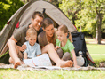 Camping família - Verão no acampamento