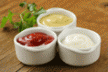 Maionese, - Ketchup e Mostarda