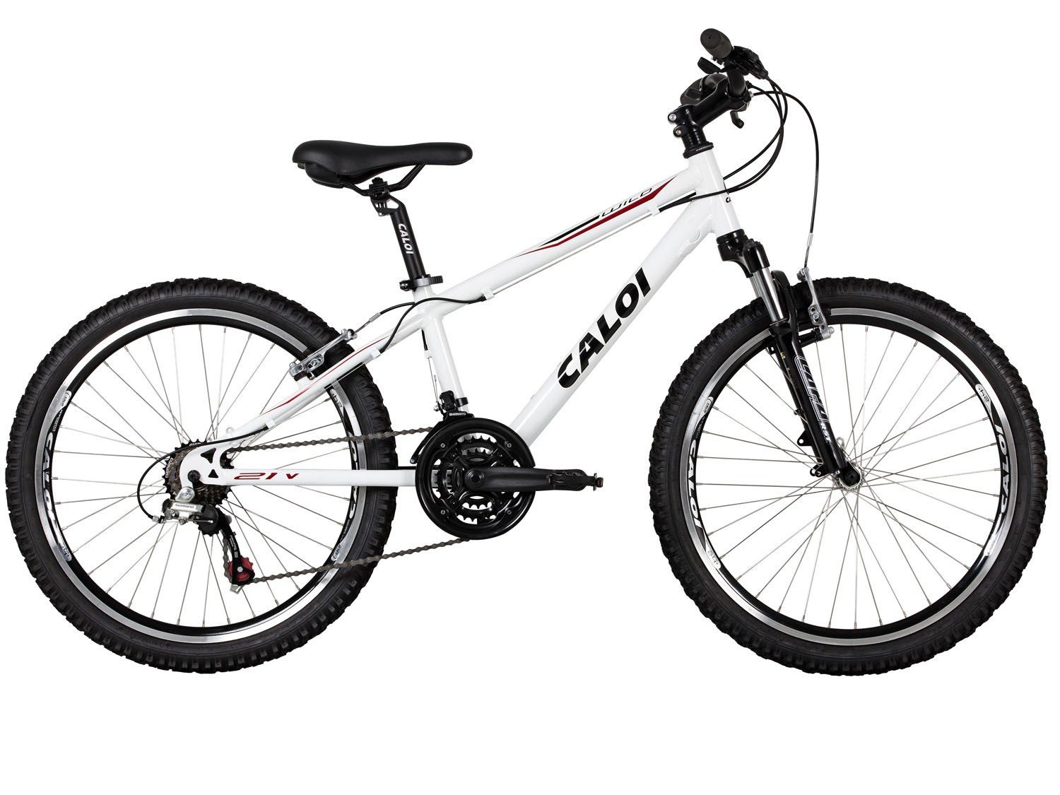 Bicicleta Caloi Wild Aro 24 21 Marchas Câmbio Shimano Quadro De ...