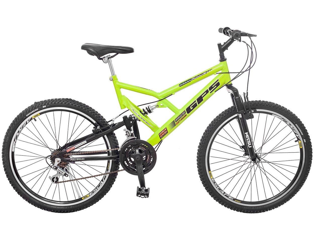 Bicicleta Colli Bike GPS Aro 26 21 Marchas Dupla Suspensão Gradro De ...