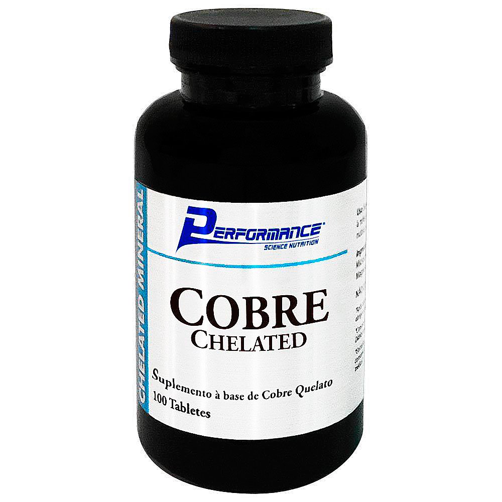 Cobre Quelato 100 Tabletes Performance Nutrition Performance Nutrition