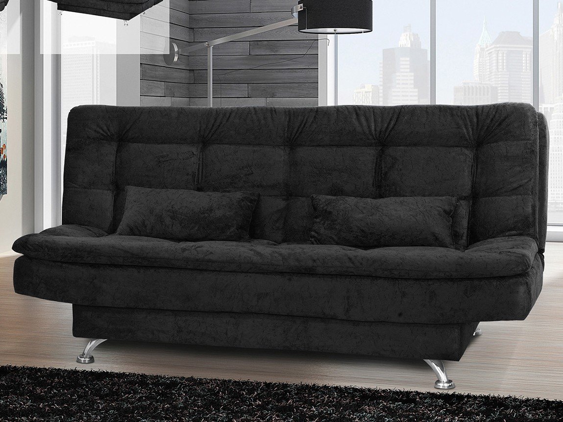 sofa cama casal 3 lugares suede matrixsalome 216138200