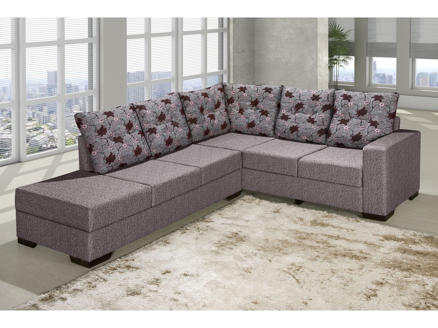 sofa em l viggore sof 225 de canto chaise 5 lugares sevilha banqueta esquerda sofa em l viggore sof 225 de canto chaise 5 lugares sevilha banqueta esquerda