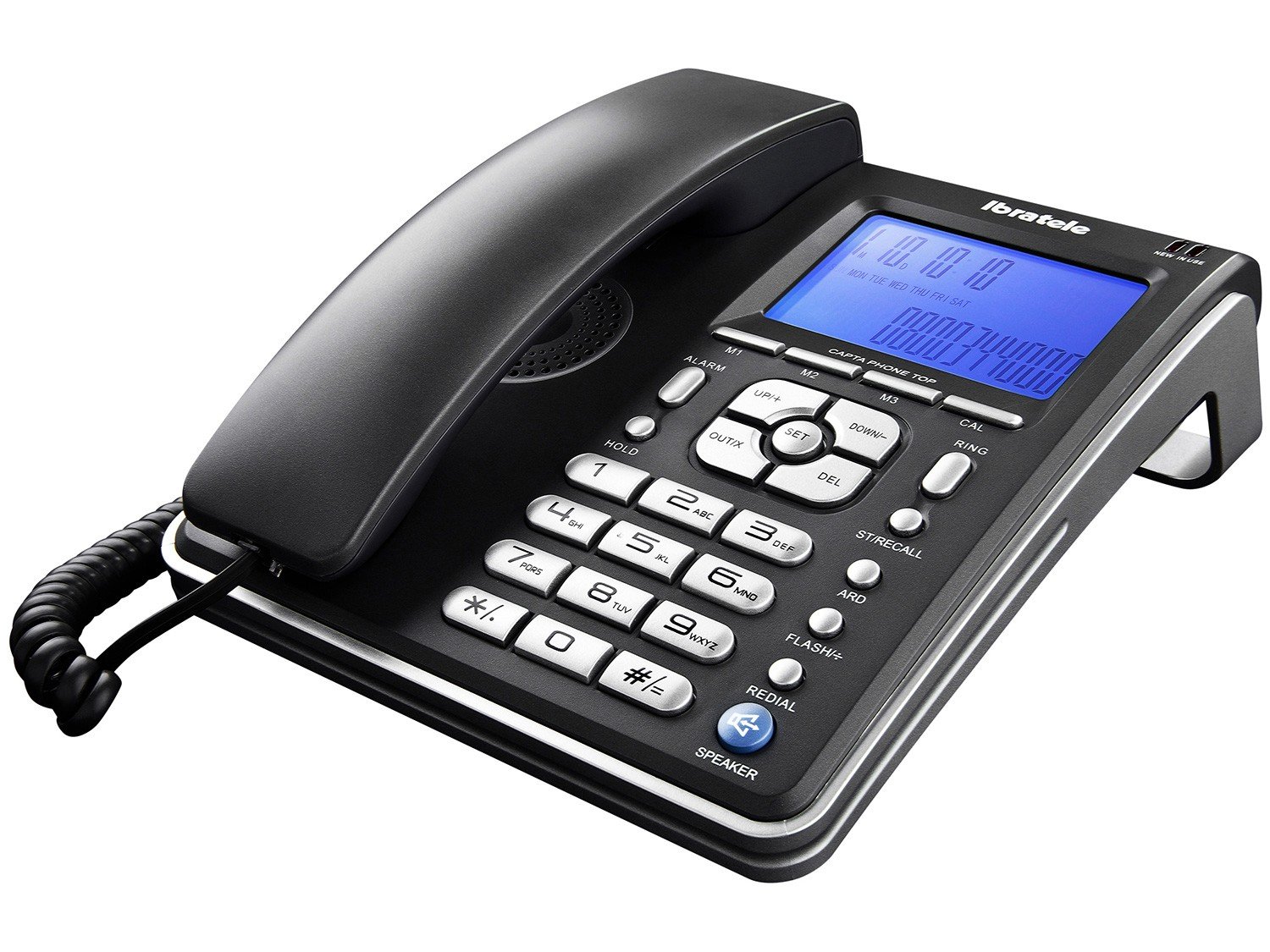 Telefone com Fio Ibratele Capta Phone Top com Identificador de Chamadas ...