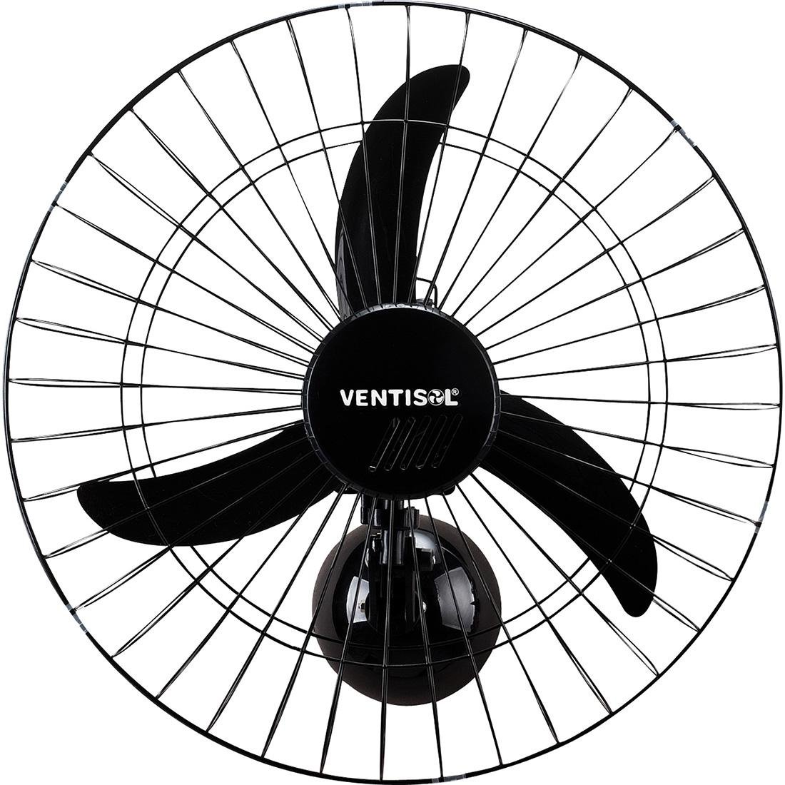 Ventilador De Parede Oscilante 60cm Bivolt Preto - Ventisol Ventisol ...