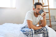 Conforto em casa, roupas masculinas
