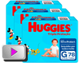 Kit Fraldas Huggies Tripla